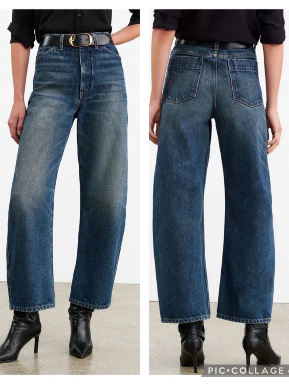 Nili Lotan 24 Otis Jeans in Simon Wash Barrel Leg